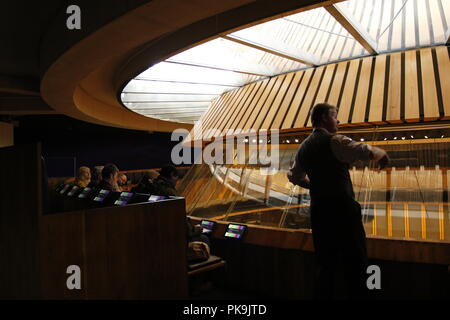 Der Senedd, Cardiff, Großbritannien, Oktober 2017 Stockfoto