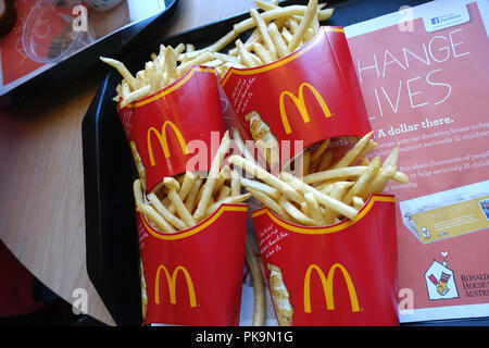 McDonalds Pommes - Australien Stockfoto