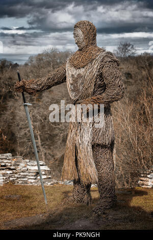 Wicker Ritter Cilgerran Castle, Cilgerran, Pembrokeshire, Wales, Großbritannien Stockfoto