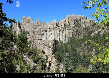 Dramatische Bergrücken im Custer State Park, Black Hills, South Dakota Stockfoto