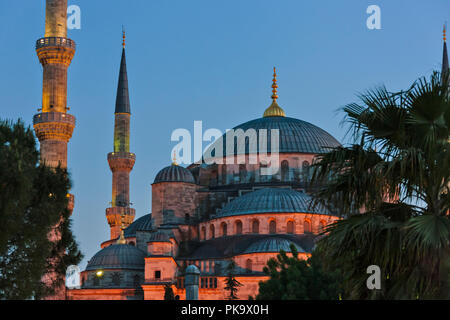 Blaue Moschee (Sultan-Ahmed-Moschee), Istanbul, Türkei Stockfoto