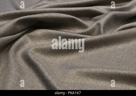 Fabric Anzug aus Seide und Kaschmir, Schwarz und Weiß melange Stockfoto