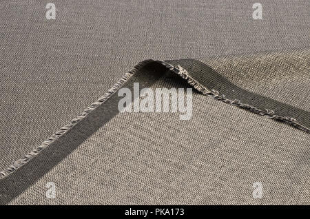 Fabric Anzug aus Seide und Kaschmir, Schwarz und Weiß melange Stockfoto