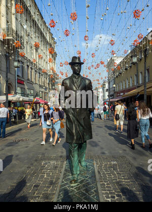 Moskau, Russland - Sep 9. 2018 Denkmal der Komponist Sergej Prokofjew in einem kamergersky Lane Stockfoto