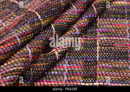 Gewebe aus Wolle, Acryl und Polyamid für Plaid Stockfoto