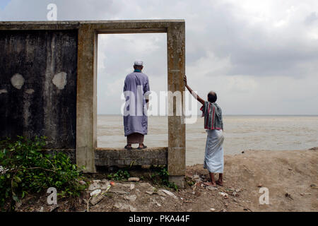 Die schrecklichen Zusammenbruch der Padma Fluss in Bangladesch Stockfoto