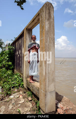 Die schrecklichen Zusammenbruch der Padma Fluss in Bangladesch Stockfoto