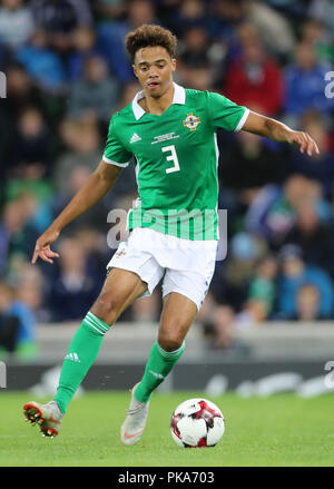 Nordirlands Jamal Lewis während der Internationalen freundlich im Windsor Park, Belfast Stockfoto