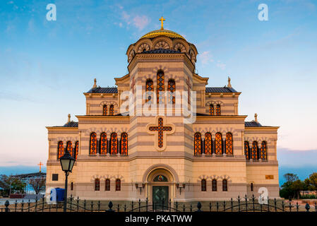 Vladimir Kathedrale in Chersonesos Orthodoxe Kirche in Khersones Tavrichesky, Krim Halbinsel, Russland Stockfoto