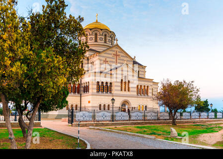 Tauric Halbinsel - Wladimir Kathedrale in Chersonesos Orthodoxe Kirche Stockfoto