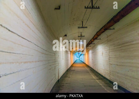 U-Bahn Tunnel der Festung Zerstörung, militär-historischen Gegenstand, Balaklava, Russland Stockfoto