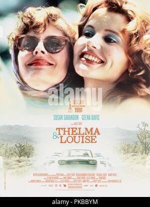 Thelma & Louise Jahr: USA 1991 Regie: Ridley Scott, Susan Sarandon, Geena Davis Poster (Fr) MGM Stockfoto