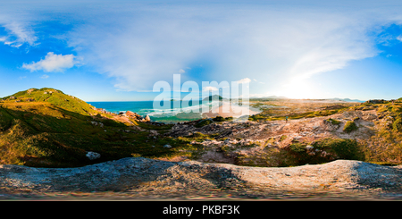 360 Grad Panorama Ansicht von Strand von santinho - Florianópolis.