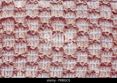Nahaufnahme Bild von einem Stoff Textur, Farbe Tonen angewendet. Stockfoto