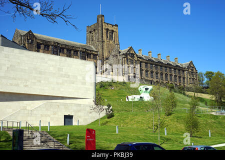 Bangor University-The Schule auf dem Hügel, gebaut 1907. Die einzige Universität im Norden von Wales zu der Zeit. Bild Mai 2018 genommen. Stockfoto