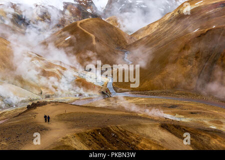 Kerlingarfjöll Bergkette im Hochland von Island Stockfoto