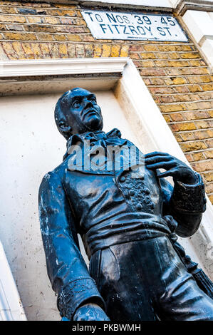 Statue von Francisco de Miranda, Vorläufer der Lateinamerikanischen Unabhängigkeit, Westminster, London, England, Großbritannien Stockfoto