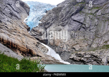 Sprachen der Jostedalsbreen in Norwegen Stockfoto