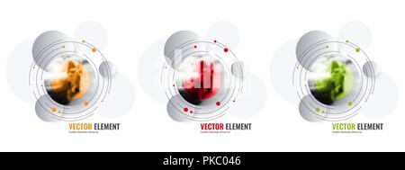 Abstrakt vektor design elemente für die grafische Darstellung. Stock Vektor