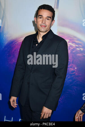 Los Angeles, USA. 12. Sep 2018. Rey Lucas besucht die Premiere von Hulu ist "Das Erste" am 12. September 2018 in Los Angeles, Kalifornien Quelle: Tsuni/USA/Alamy leben Nachrichten Stockfoto
