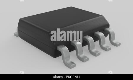 Elektronischen Schaltkreis Paket SSOP 3D-Darstellung Stockfoto