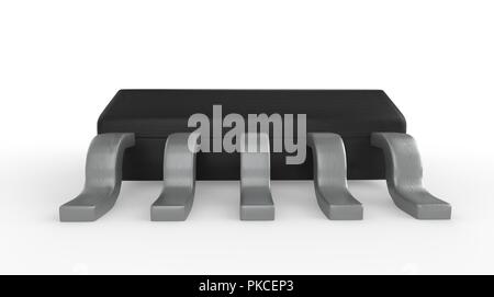 Elektronischen Schaltkreis Paket SSOP 3D-Darstellung Stockfoto