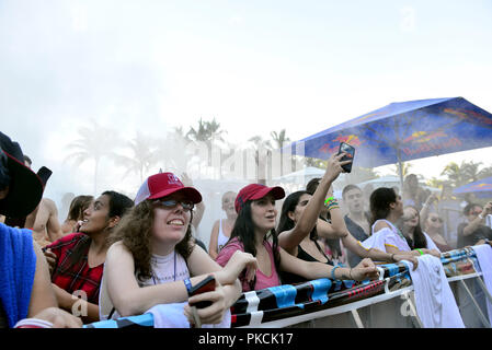 Führt auf dem Y100 Mack-A-Poolooza ultimate poolside Konzert der Sommer in Fontainebleau Miami Beach am 11. August 2018 in Miami Beach, Florida. Mit: Atmosphäre, wo: Miami Beach, Florida, United States Wann: 12 Aug 2018 Quelle: Johnny Louis/WENN.com Stockfoto