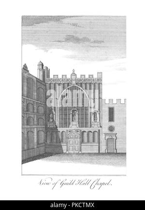 'Ansicht von Guild Hall Kapelle.', c 1775. Artist: Unbekannt. Stockfoto