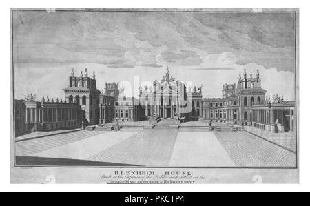 'Blenheim House'. Artist: Unbekannt. Stockfoto