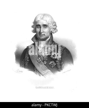 Jean Jacques Regis de Cambaceres, (c 1820). Artist: Maurin. Stockfoto