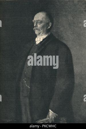 "Otto von Bismarck", 1884, (1886). Artist: Hünemann. Stockfoto