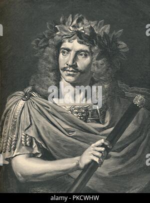 Bin olière wie Julius Caesar in die Tragödie des Pompée,' (1886). Künstler: Henri Thiriat. Stockfoto