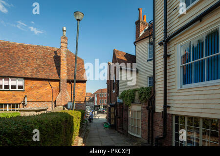 Am späten Nachmittag in Tenterden, Kent, England. Stockfoto