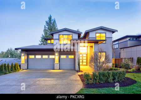 Luxuriöses Interieur in Bellevue, WA Stockfoto