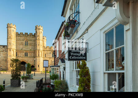 Sommer Abend in Battle Abbey, East Sussex, England. Stockfoto