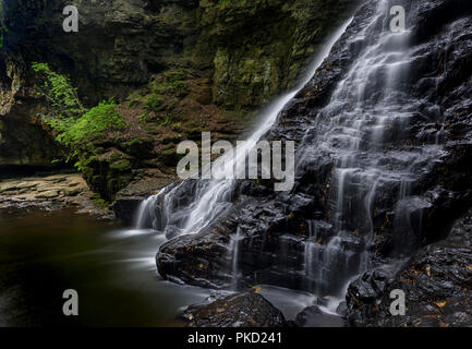 Hareshaw Linn Wasserfall in der Nähe von Bellingham in Northumberland Stockfoto