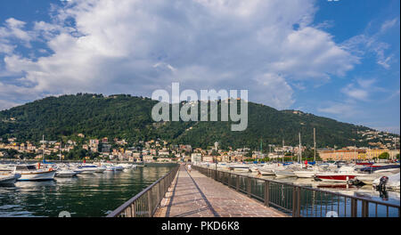 Diga Foranea pier, Comer See, Lombardei, Italien Stockfoto