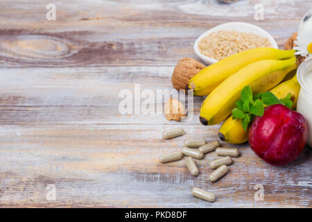 Lebensmittel mit Melatonin Stockfoto
