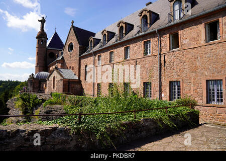 Mont Sainte-Odile Abtei in den Vogesen im Elsass in Frankreich. Stockfoto