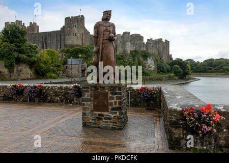 Pembroke Castle, Pembrokeshire, Wales, UK, Europa Stockfoto