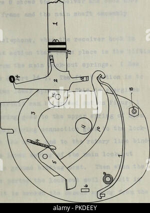 "Betrieb und Einstellungen der automatischen drei Kabel Telefon' (1915) Stockfoto