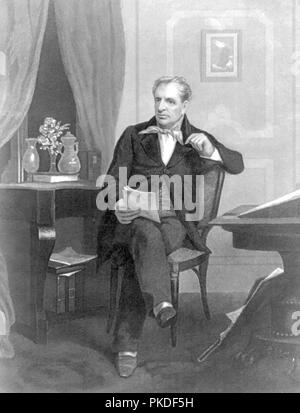 James Fenimore Cooper (1789 - 1851), US-amerikanischer Schriftsteller Stockfoto