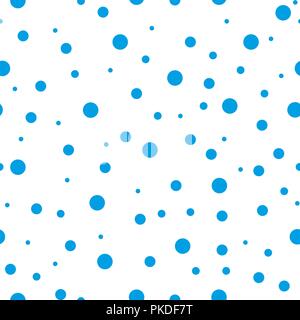 Blau abstrakte nahtlose Muster mit Kreisen. Geometrie Muster für Stoff. Background. Vektor EPS 10. Stock Vektor