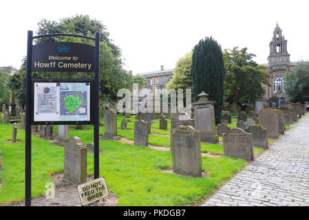 Die Howff Friedhof - die Gärten der Grauen Brüder Kloster der Stadt, die als Ort der Beerdigung von der die schottische Königin Mary 1564 in Dundee, Großbritannien Stockfoto