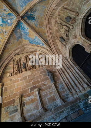 Halle des Volkes, Treguier Kathedrale, Bretagne, Frankreich Stockfoto