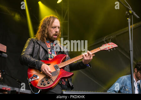 Kelowna band Yukon Blond bei Skookum Music Festival im Stanley Park in Vancouver am 7. September 2018 Stockfoto