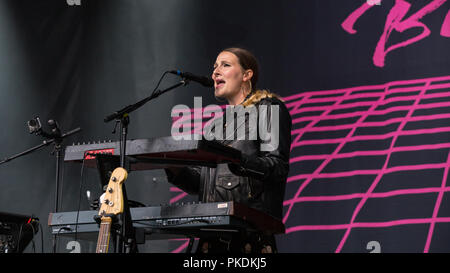 Kelowna band Yukon Blond bei Skookum Music Festival im Stanley Park in Vancouver am 7. September 2018 Stockfoto