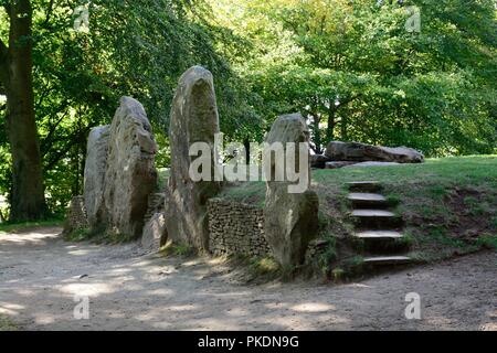 Waylands Schmiede neolithischen Long Barrow kammer Grab prähistorische Grabstätte Ashbury Oxfordshire UK Stockfoto