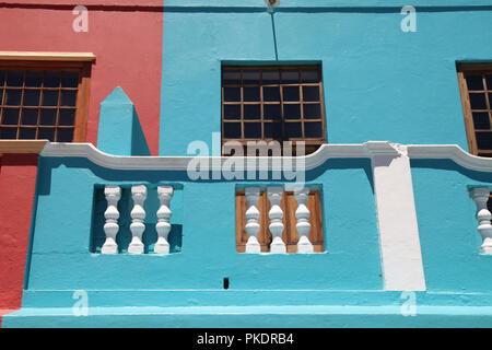 Malay Quarter, Bo-Kaap, Kapstadt, Südafrika. Historischen Bereich von bunt bemalten Häuser im Zentrum der Stadt vor allem durch die muslimische Gemeinschaft bewohnt Stockfoto