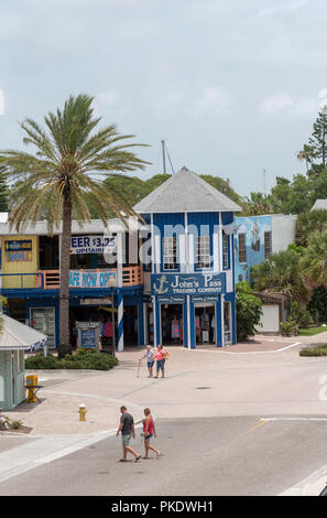 John's Pass Village und der Promenade, Florida, USA Stockfoto